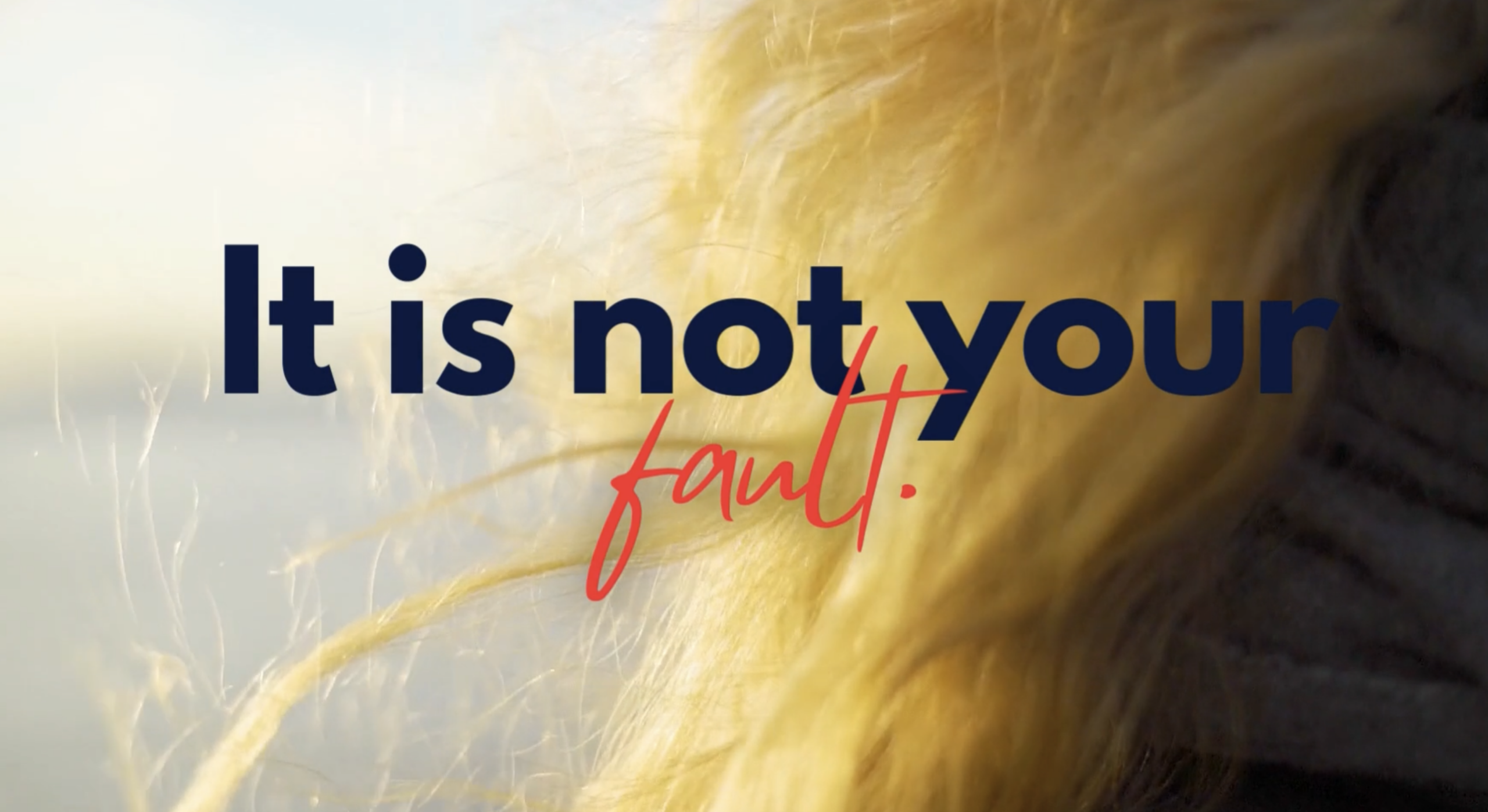 It is not your fault video screenshot